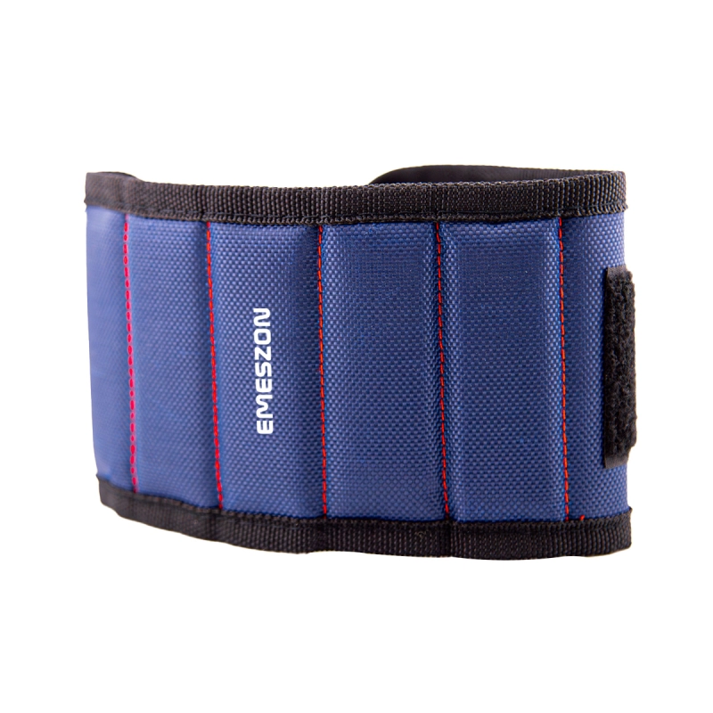 Bratara Magnetica unelte si scule, EMESZON® MW15, 15 Magneti Neodim Puternici, sustine suruburi, cuie, piulite, saibe, Albastru