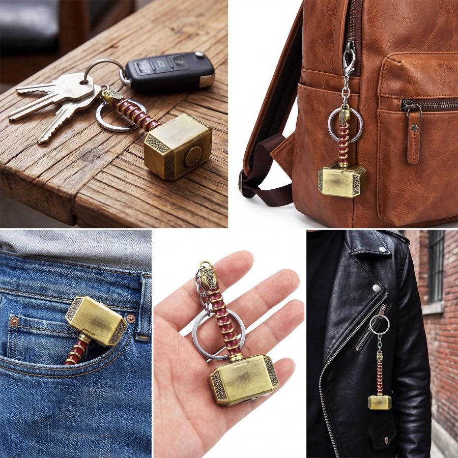 Breloc chei, model Hammer ciocan Thor Avangers Breloc chei, model Hammer ciocan Thor Avangers