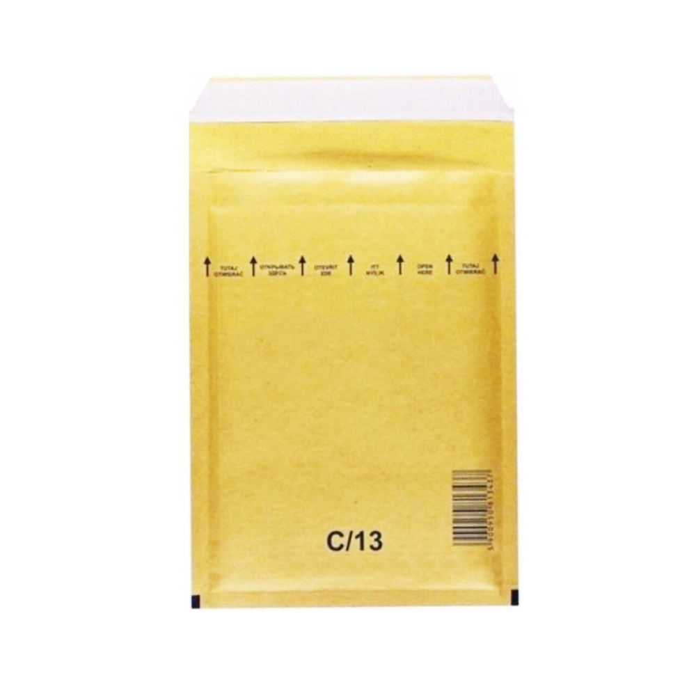 Plic cu bule antisoc C13, pentru colete online, transport produse, din hartie, contine folie cu bule, 170 x 225 + 50 mm, galben Plic cu bule antisoc C13, pentru colete online, transport produse, din hartie, contine folie cu bule, 170 x 225 + 50 mm, galben