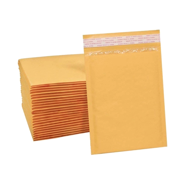 Plic cu bule antisoc C13, pentru colete online, transport produse, din hartie, contine folie cu bule, 170 x 225 + 50 mm, galben