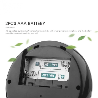 Termometru si Higrometru digital camera, profesional, statie meteo wireless de interior cu magnet, se aplica pe frigider, negru