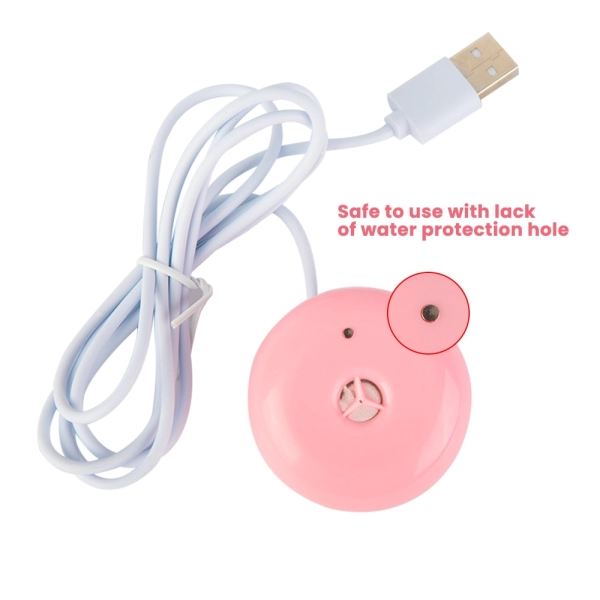 Mini Umidificator de aer, Envisage, Portabil cu Ultrasunete, Aromatherapy Ultrasonic, pentru adulti si copii, USB 5V, alb