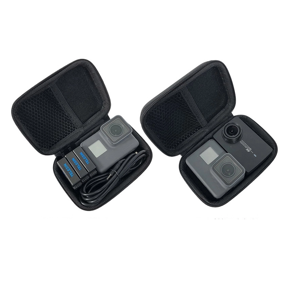 Carcasa de tip husa, Envisage, suport carduri si camera de actiune GoPro Hero, SJCAM sau camere de actiune similare, negru Carcasa de tip husa, Envisage, suport carduri si camera de actiune GoPro Hero, SJCAM sau camere de actiune similare, negru
