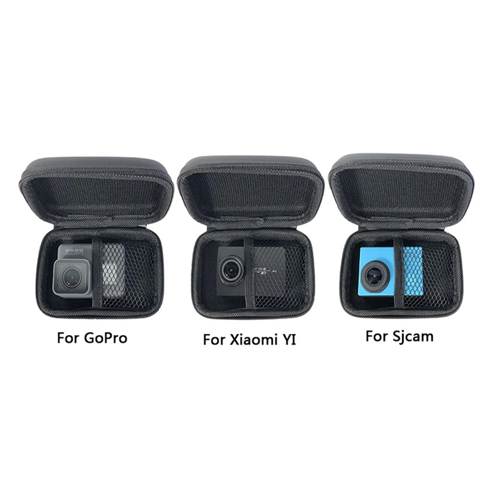 Carcasa de tip husa, Envisage, suport carduri si camera de actiune GoPro Hero, SJCAM sau camere de actiune similare, negru Carcasa de tip husa, Envisage, suport carduri si camera de actiune GoPro Hero, SJCAM sau camere de actiune similare, negru