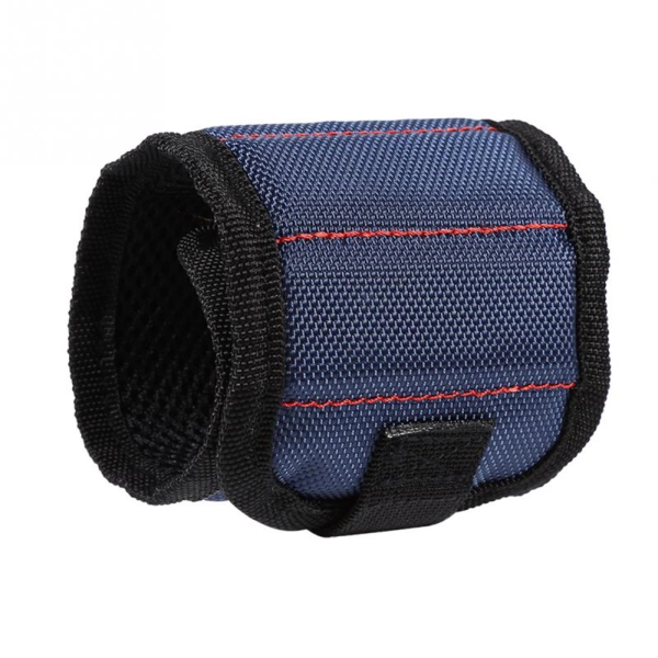 Bratara magnetica cu 6 Magneti Neodim, sustine unelte, scule de mici dimensiuni, suruburi, cuie, piulite, surubelnite, Albastru