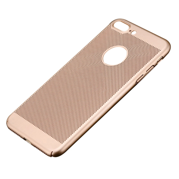 Husa telefon cu aerisire iPhone 7, Envisage, compatibil cu iPhone 7, ultra slim, protectie 3 in 1 ultra subtire, Gold