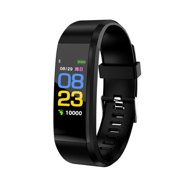 Bratara Ceas Smart Sport Fitness Waterproof OLED, Smart Band, Tracker, Bluetooth, Notificari, Apeluri, Mesaje, Reminder, negru