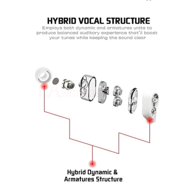 Casti stereo aurite cu microfon si control volum, Fangtuosi Earbuds, cablu flexibil, jack smartphone telefon tableta, gold