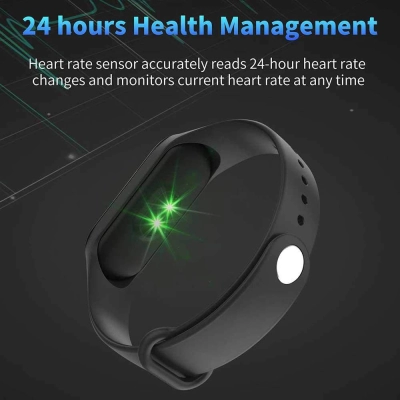 Bratara Ceas Smart Fitness Waterproof Rovtop, Tracker, Bluetooth, Notificari, Apeluri, Mesaje + Bonus Curea Albastra, negru