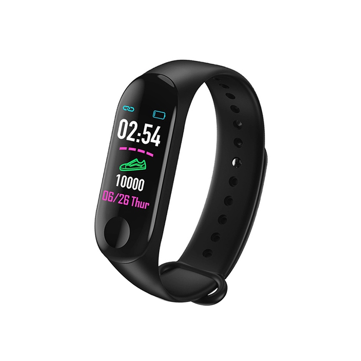 Bratara Ceas Smart Fitness Waterproof Rovtop, Tracker, Bluetooth, Notificari, Apeluri, Mesaje + Bonus Curea Albastra, negru Bratara Ceas Smart Fitness Waterproof Rovtop, Tracker, Bluetooth, Notificari, Apeluri, Mesaje + Bonus Curea Albastra, negru