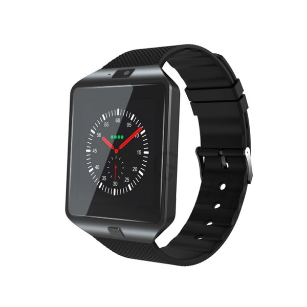 Ceas inteligent SmartWatch, SIM Card DZ091, Envisage, Camera, Bluetooth, Notificari Facebook, WhatsApp, Browser, Agenda, Negru