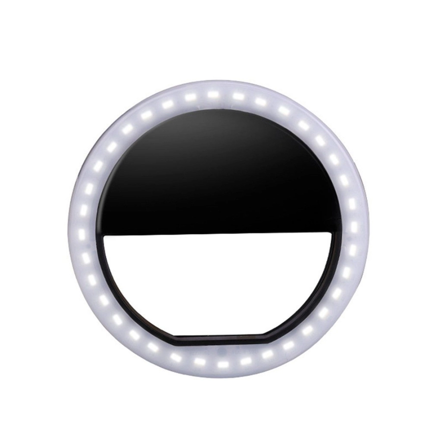 Selfie Light, Envie, Lampa lumina portabila cu inel LED, Selfie Ring Light telefon mobil smartphone, negru