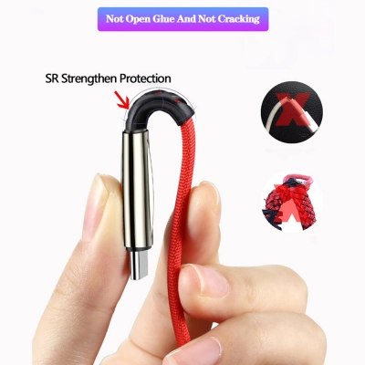 Cablu incarcare 5A 1m, Getihu, pentru telefon sau tableta, USB - Type C, Quick Charge 3.0 5A, incarcare rapida, QIB, mov